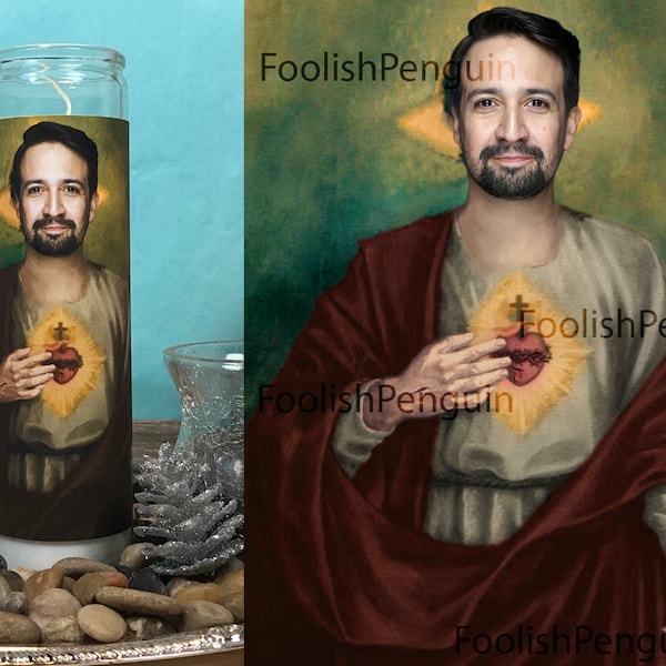 Saint Lin-Manuel Miranda Devotional Prayer Candle