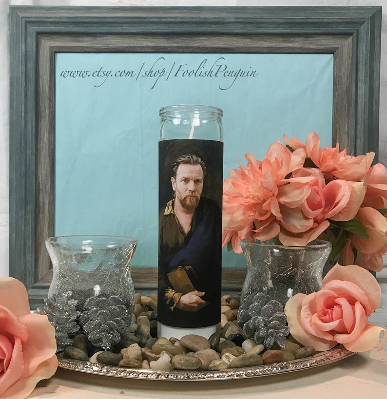 Obiwan Kenobi Devotional Prayer Candle Etsy