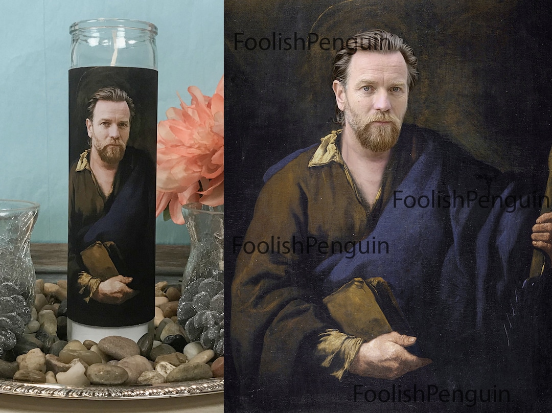 Saint Obiwan Kenobi Devotional Prayer Candle Etsy