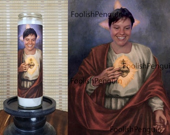 Saint Ally Beardsley D&D Muse Prayer Candle