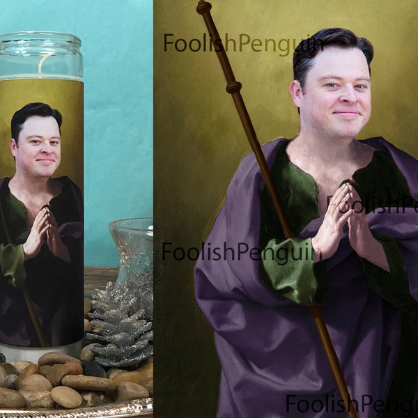 Vela de oración de la musa D&D de San Justino McElroy