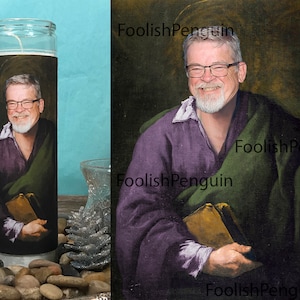 Saint Clint McElroy D&D Muse Prayer Candle