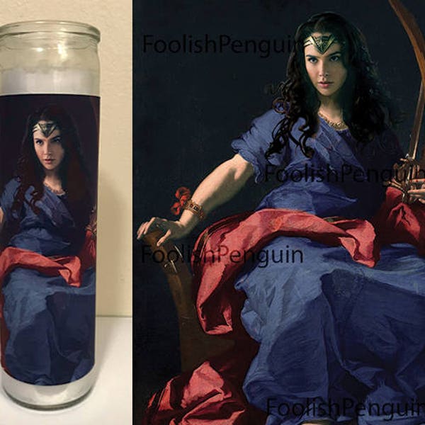 Bougie de prière dévotionnelle Sainte Diane Prince (Wonder Woman)