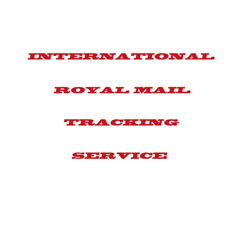 International Royal Mail Tracking Service Etsy