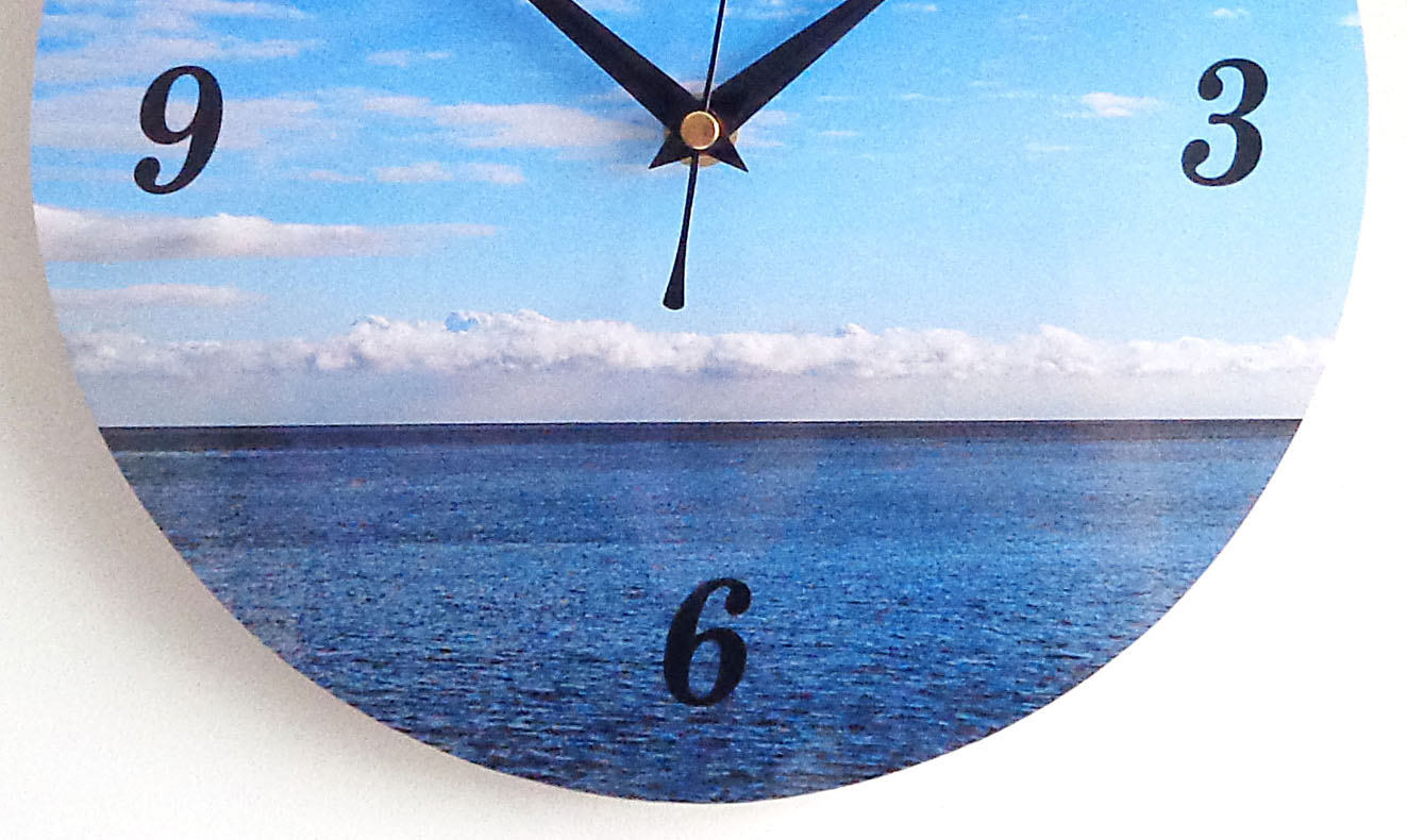 Sea Wall Clock Photo Wall Clock Decoupage Photo Clock Etsy