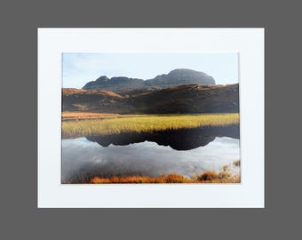 Suilven Photo Print - Scottish Highlands Print - Assynt - Mounted Print - Landscape Photography - 8 x 6