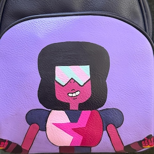 Hand Painted Steven Universe Inspired Mini Backpack - Garnet