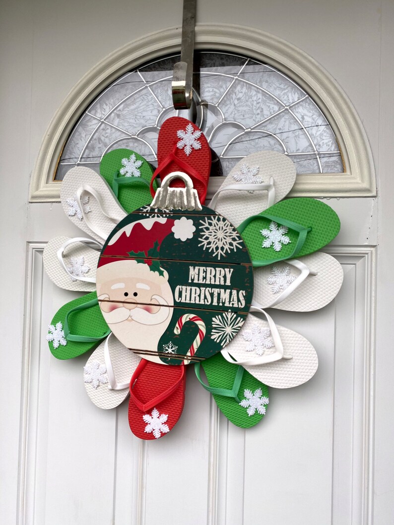 flip flop christmas wreath