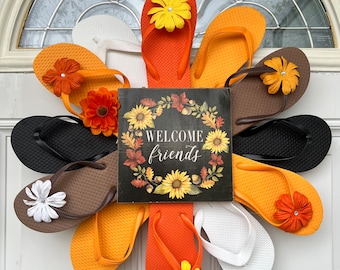 Fall Home Decor Wreath, Fall Porch Decor, Wreath Front Door, Thanksgiving Fall Wreath, Fall Autumn Decor, Autumn Wreath, Welcome Friend Sign