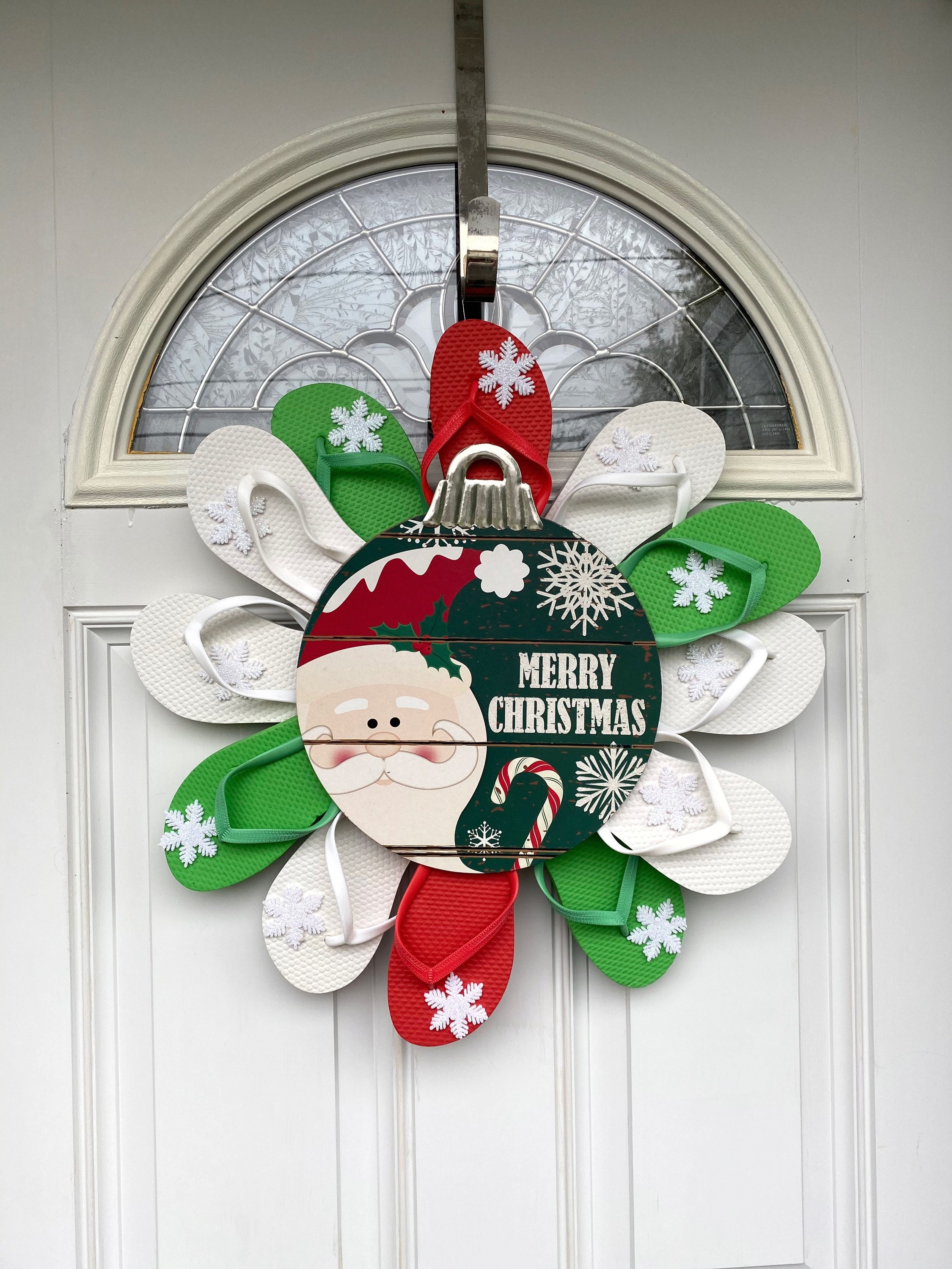 christmas flip flop wreath