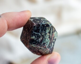 Raw Almandine Garnet with Golden Mica