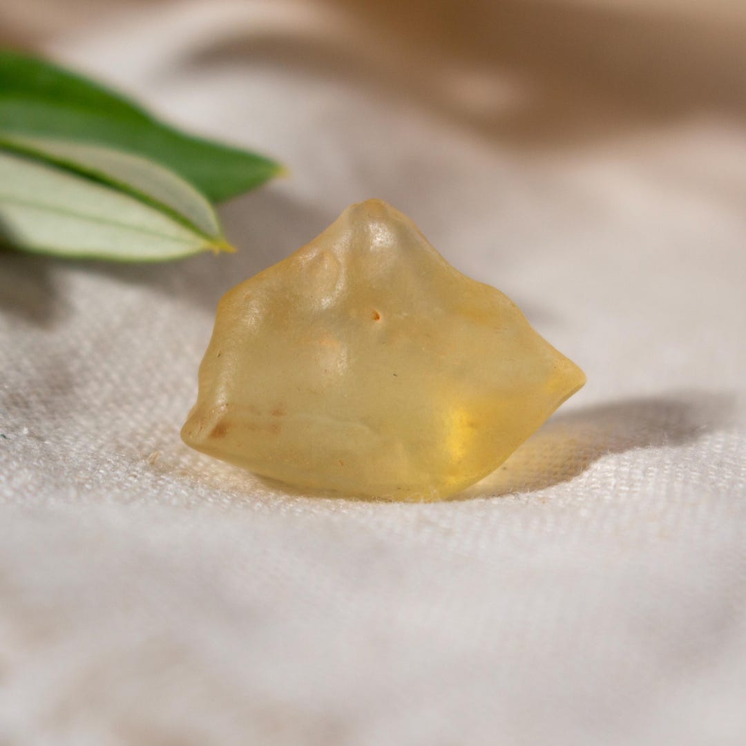 Raw Libyan Desert Glass Crystal Etsy