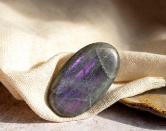 Purple Labradorite Palmstone