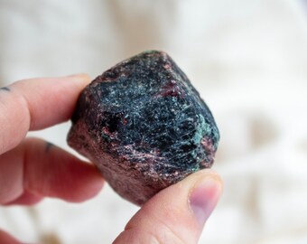 Raw Almandine Garnet with Golden Mica