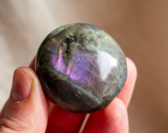 Purple Labradorite Palmstone