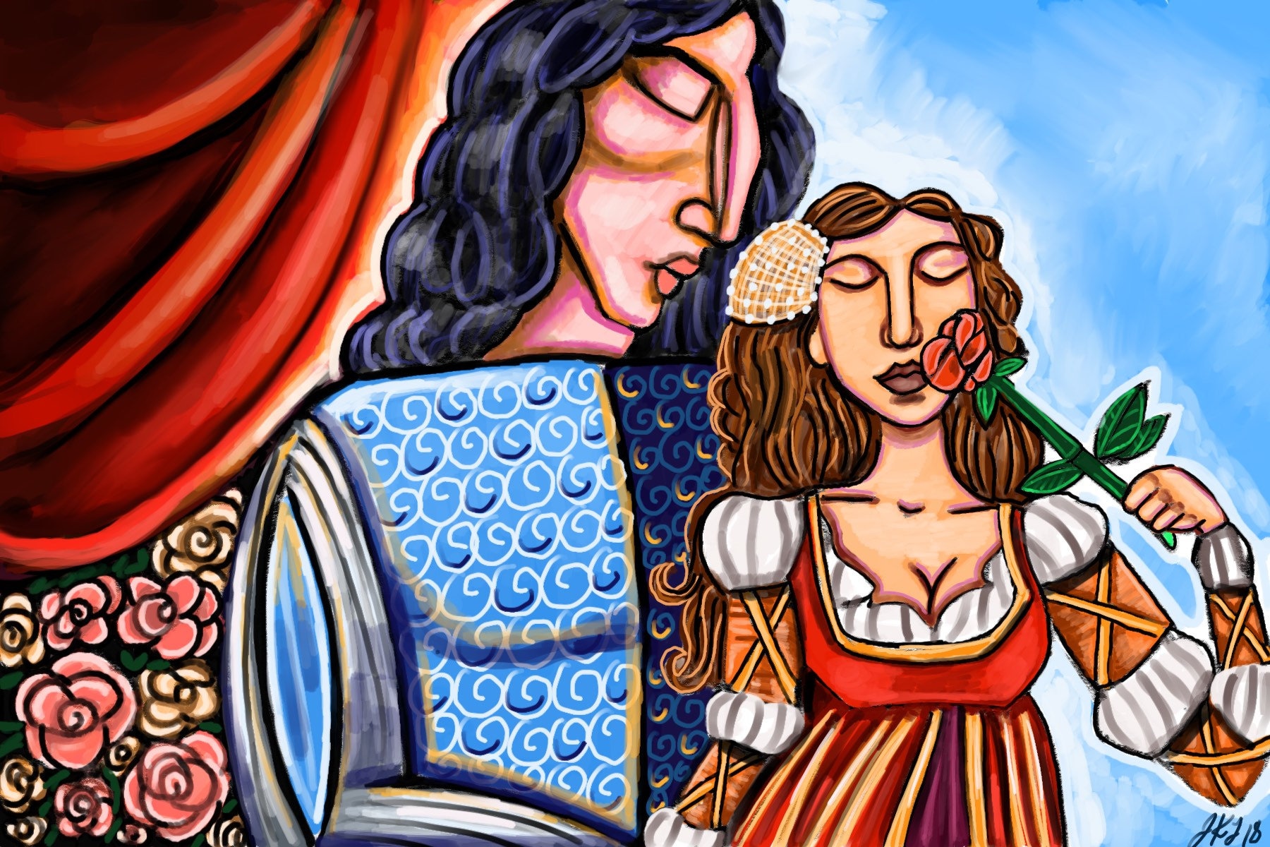 Romeo and Juliet Art Print Shakespeare Romantic art Etsy
