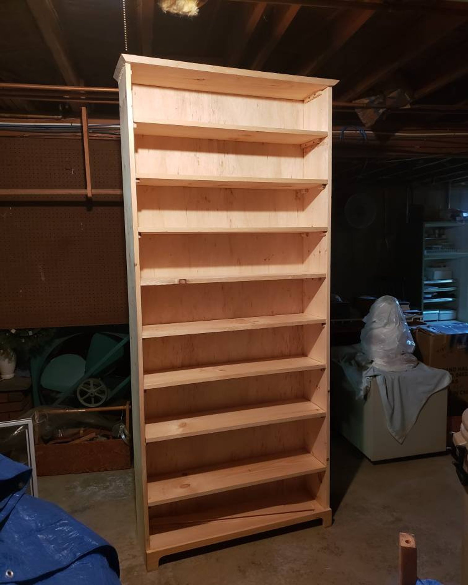 Bookshelf/ Armoire With Doors Etsy