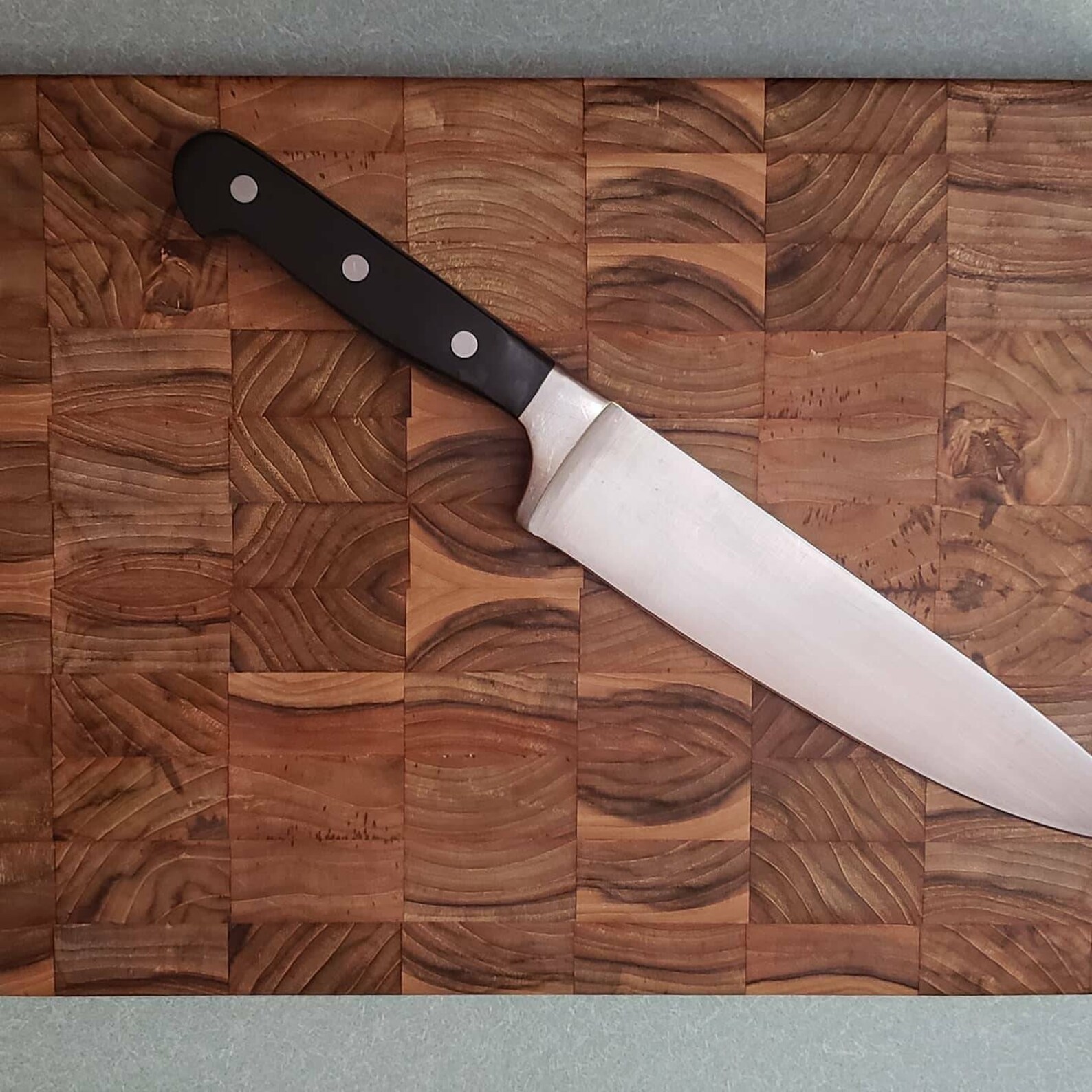 End Grain Teak cutting board Etsy.de