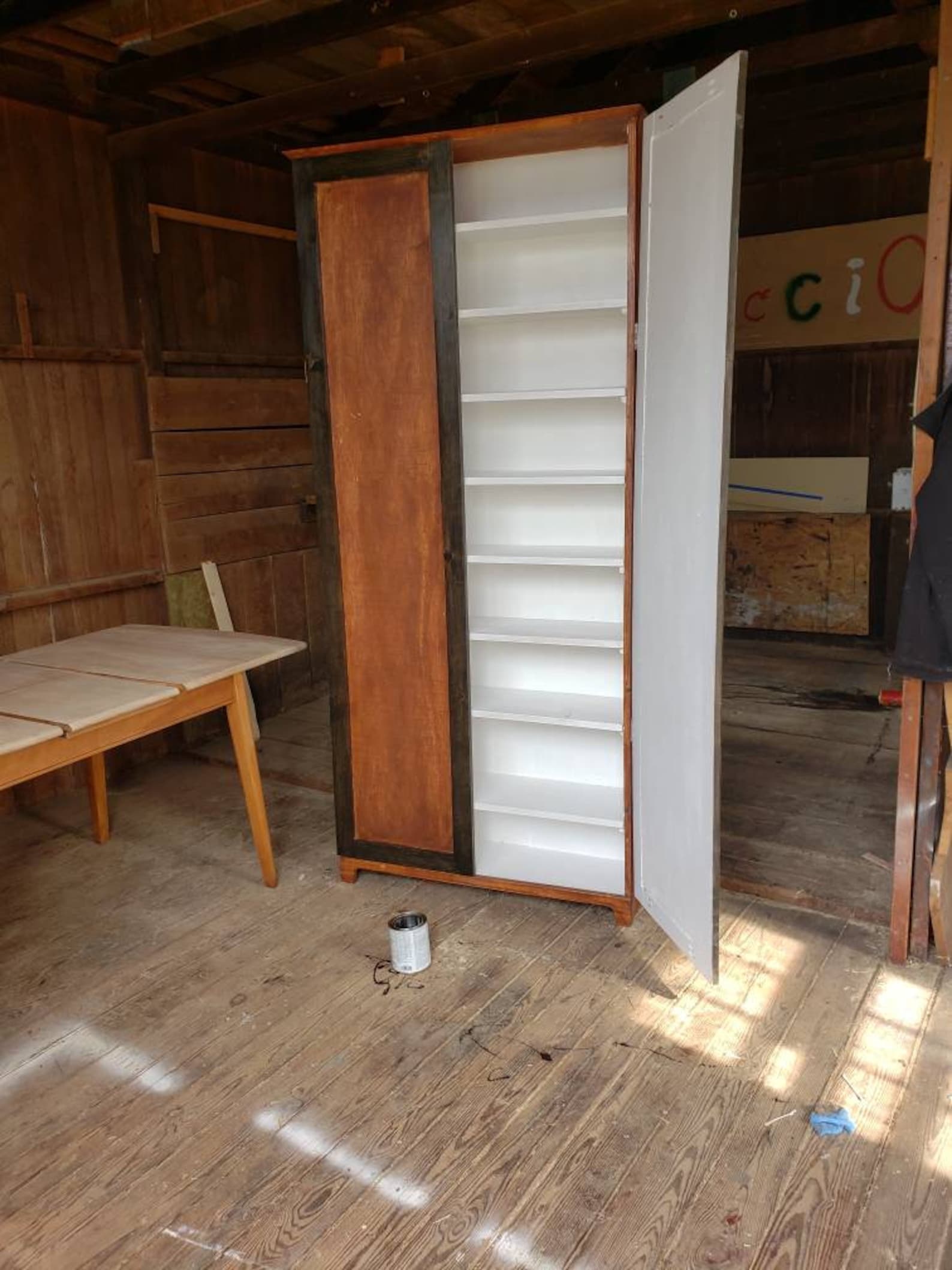 Bookshelf/ Armoire With Doors Etsy