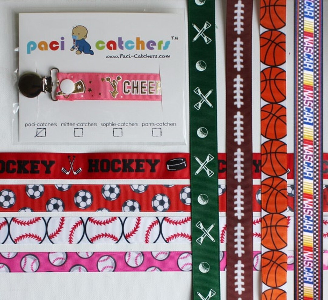 Sports - Paci-catchers - Pacifier Clip - Pacifier Leash - Football ...