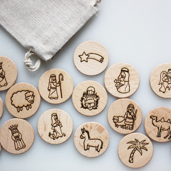 Wooden Nativity Storytelling Game