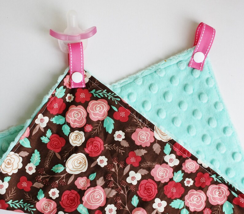 PaciPatch Pacifier Lovey Pacifier Blanket Minky Etsy