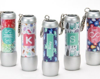 Personalized Mini Flashlight Designs 127-238: Personalized Gifts, Keep Safe Gifts, Party Favors -