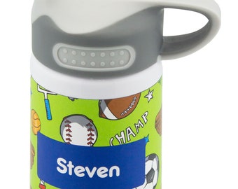 Personalized Insulated  Sports Bottle 12 oz. Patterns 367-463 . Personalized Gifts, Children's Gifts, Party Favors  - AwesomeTHIS!