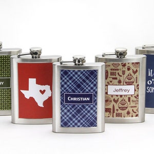 8oz Flask - Personalized: Personalized Gifts, Wedding Party Gifts - Awesome This! Patterns 367-462
