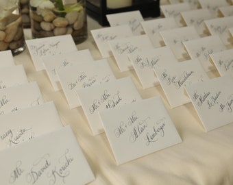100 enveloppes/cartes d'escorte avec calligraphie à la main