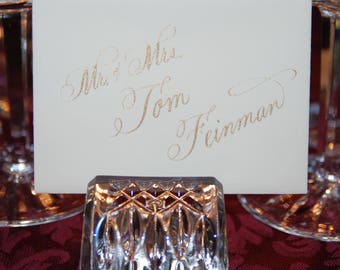 Enveloppes et cartes de placement calligraphiées à la main pour mariages, bar/bat mitzvahs, fêtes prénatales et autres événements (enveloppes et cartes intérieures incluses)