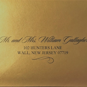 Computer Addressing on Shimmery Envelopes (Star Dream) Weddings, Save the Date, Bar/Bat Mitzvahs, Parties, & Christmas Cards