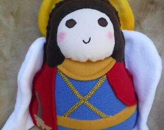 Saint Doll St. Raphael the Archangel Plush Angel Doll