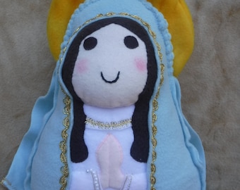 Saint Doll Our Lady of Lourdes Soft Catholic Toy