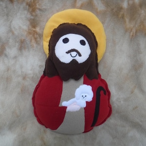 Saint Doll Jesus the Good Shepherd Soft  Religious Toy