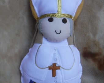 Saint Doll St John Paul II Soft Catholic  Toy