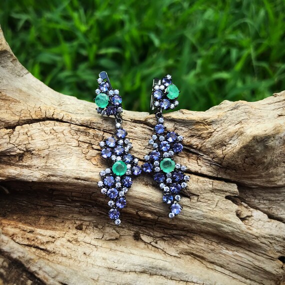 Tanzanite earrings etsy best sale