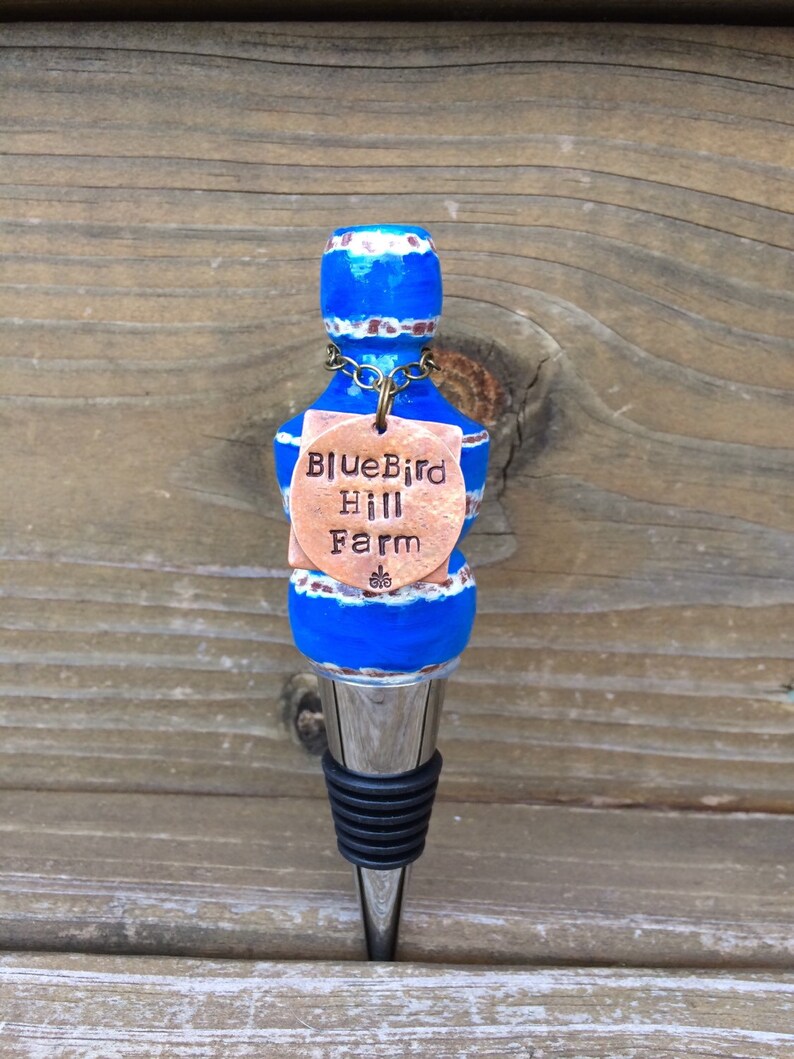 Personalized Custom Wine Stopper.handstamped Message.wine Etsy