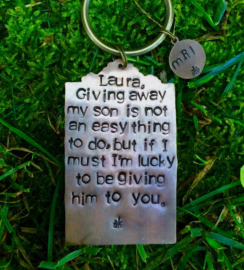 Daughter N Law Key Chain. Gift for New Daughter. Wedding Day Etsy