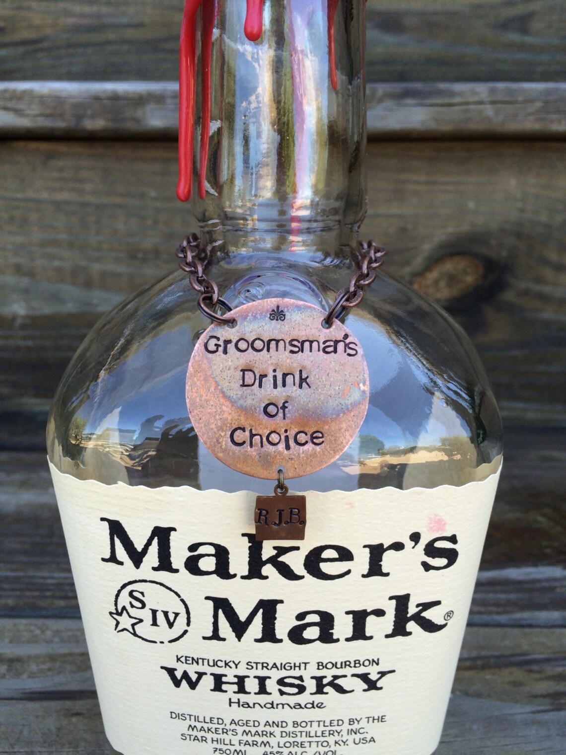 Groomsmen Gift.liquor Decanter Tag Label.copper.groomsmen - Etsy