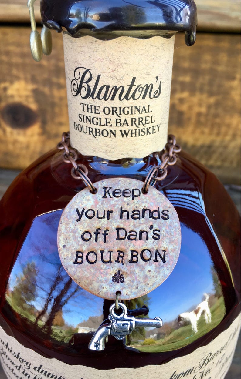 Bourbon Label Tag Bottle Liquor Decanter. Bourbon Lover Gift. Etsy