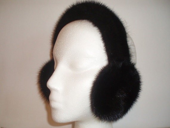 BLACKGLAMA Fur Mink Earmuffs: New York Made