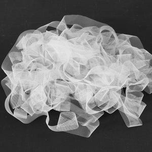 White Seam Finishing Net: 10 Yards Polyester Seam Edge Cover