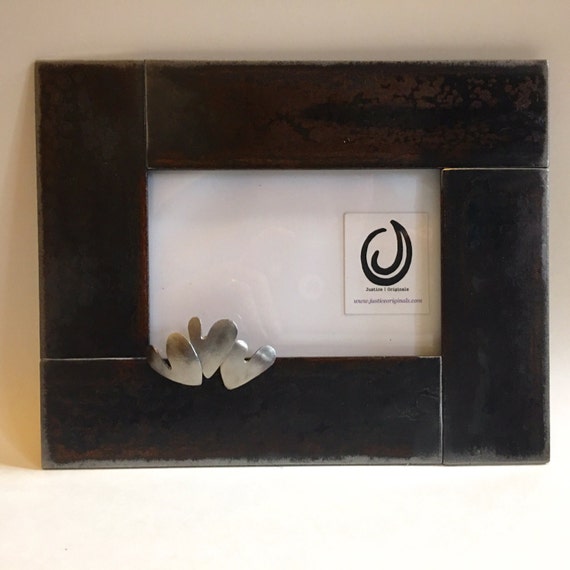 Besties Picture Frame 5x7 Made From Repurposed Steel Image 0