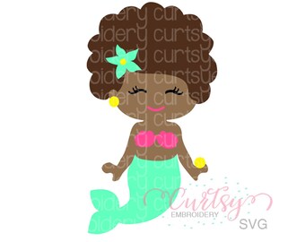 Free Free 105 Afro Baby Mermaid Svg SVG PNG EPS DXF File