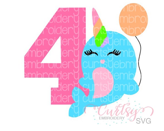 Free Free Narwhal Birthday Svg 460 SVG PNG EPS DXF File
