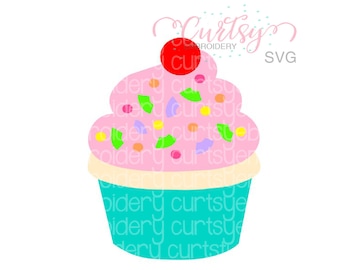 Cupcake SVG / Cupcake svg File / Birthday svg File / Birthday Cupcake svg File / Cupcake Cut File / Birthday Cut File / svg Files for Cricut