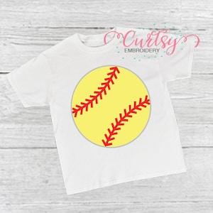 Softball Ball SVG, schlichte Softball Cricut & Silhouette, Softball Shirt, Softball Png, Softball Silhouette Datei, Softball Cricut Datei