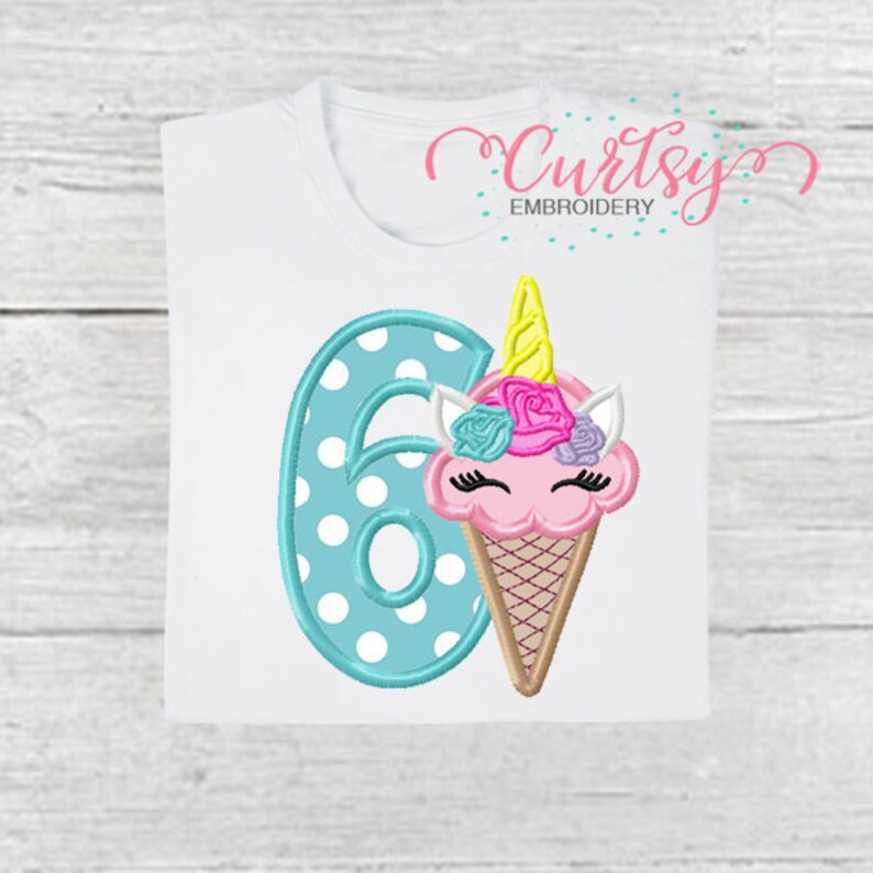 Unicorn Ice Cream Cone Pattern Print Hooded Blanket