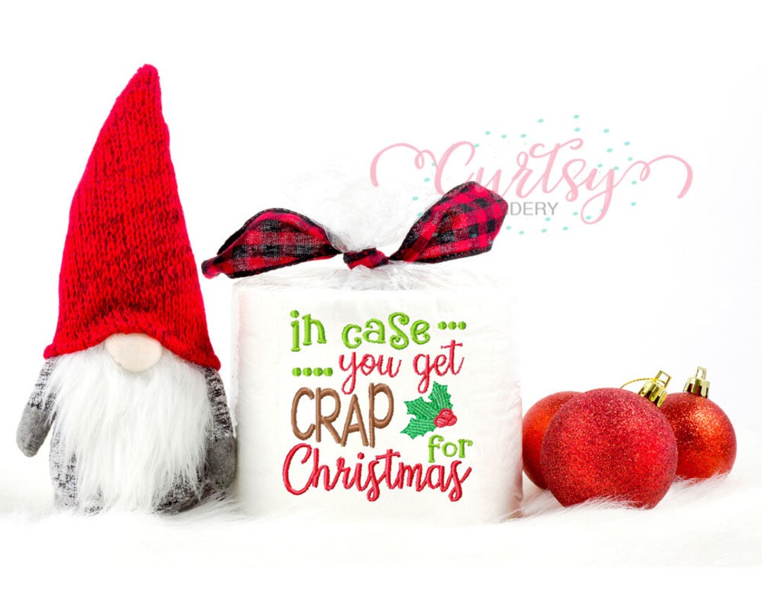 Christmas Toilet Paper Embroidery Design / Toilet Paper Embroidery